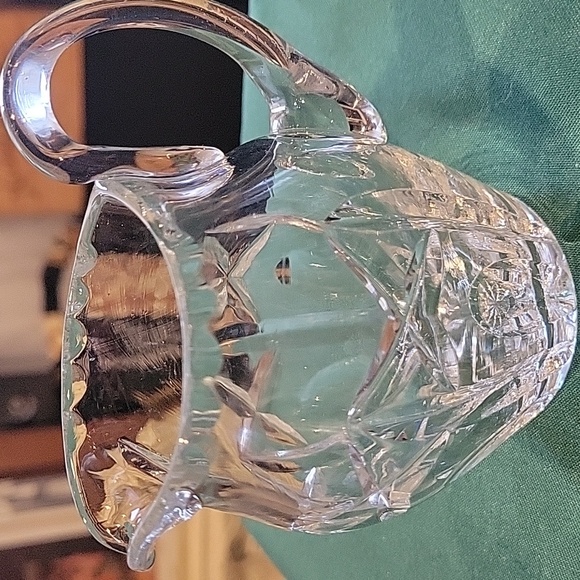 Cut Crystal Creamer Pitcher By Zucker& Milchkannchew, Antique - Picture 2 of 7